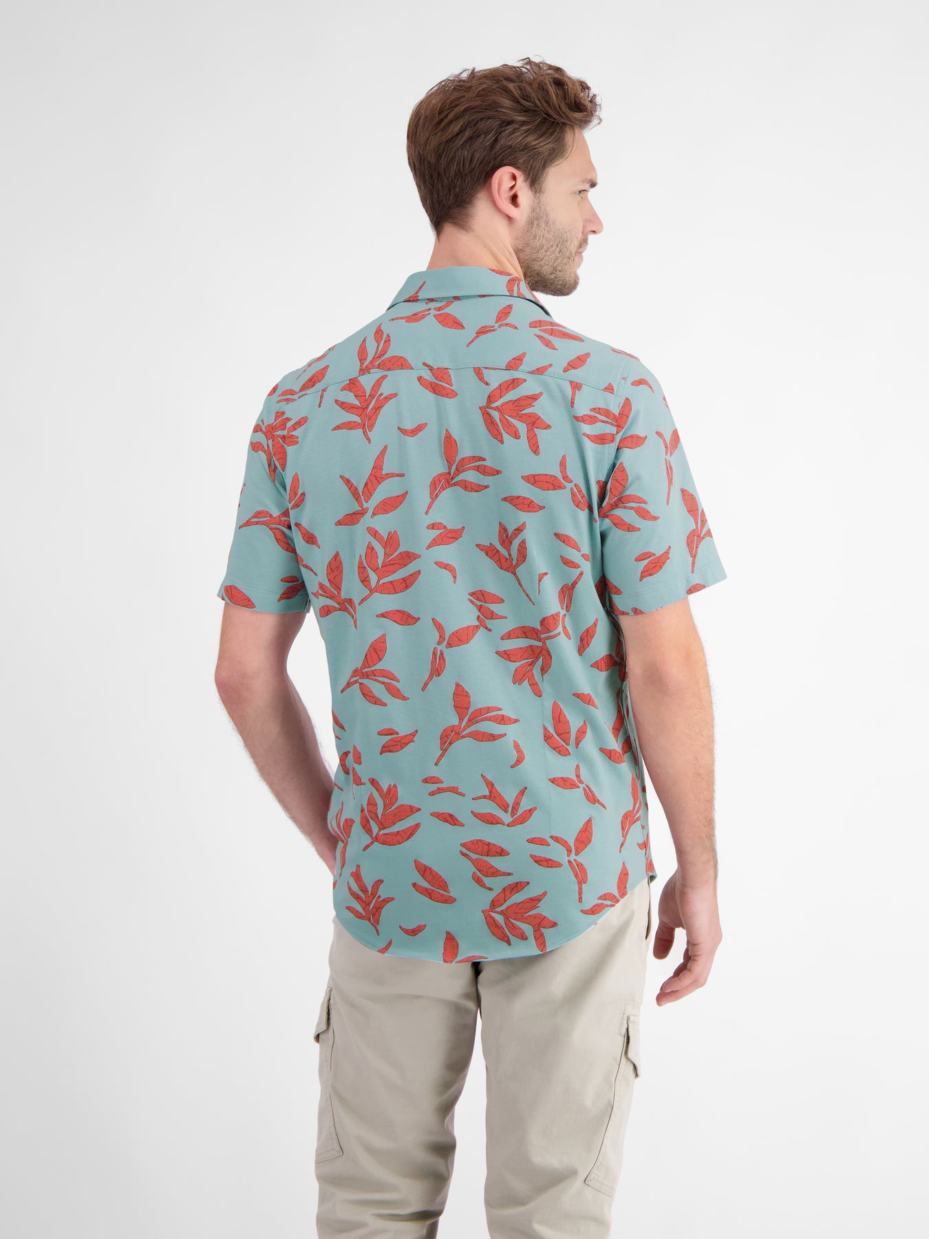 Kurzarmhemd mit floralem Print
