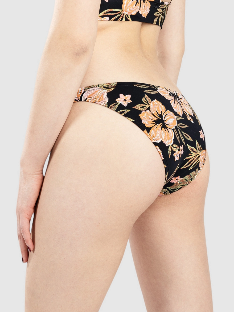 Billabong Hooked On Tropics Tropic Bikini Bottom black pebble