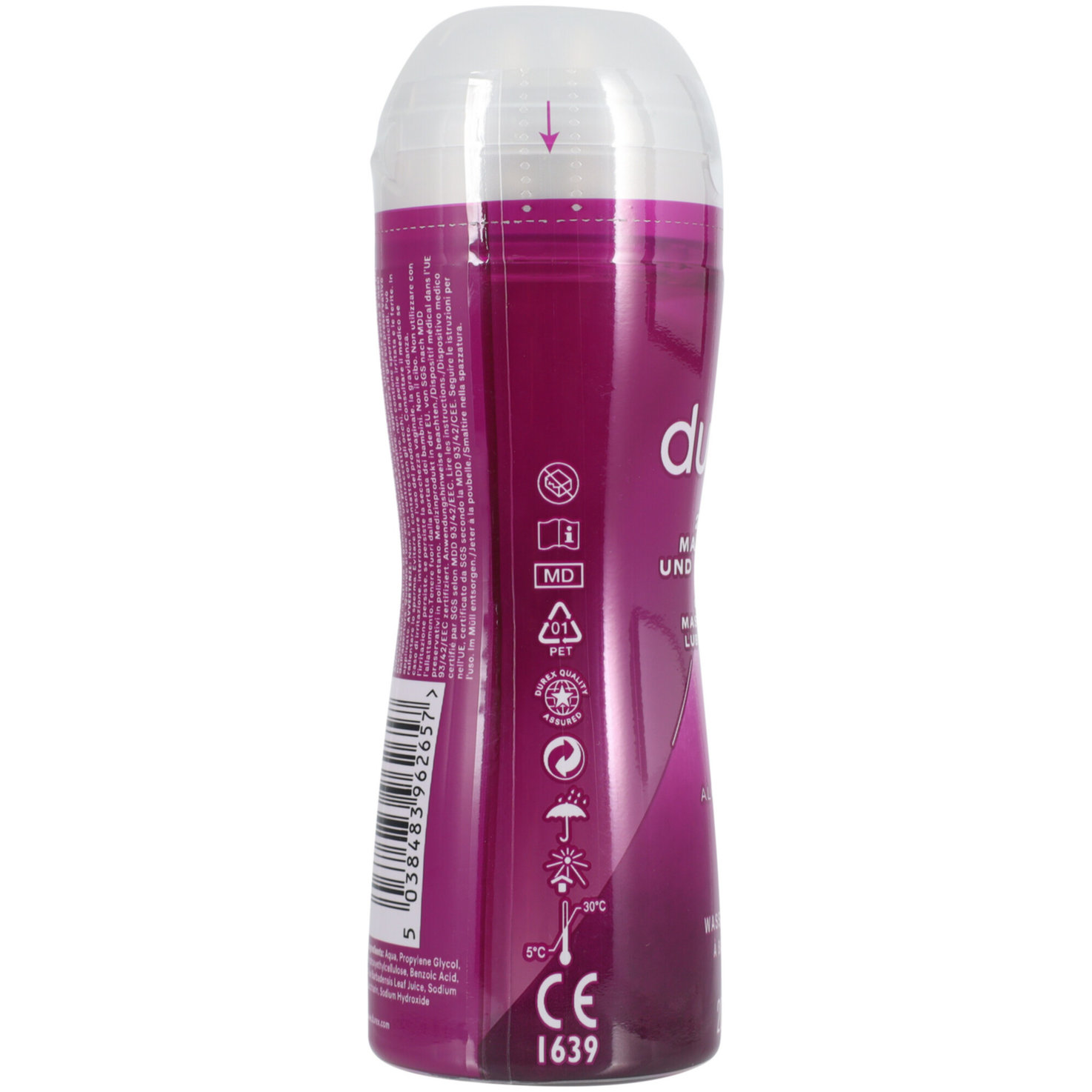 Durex 2 in 1 Massage- und Gleitgel Aloe