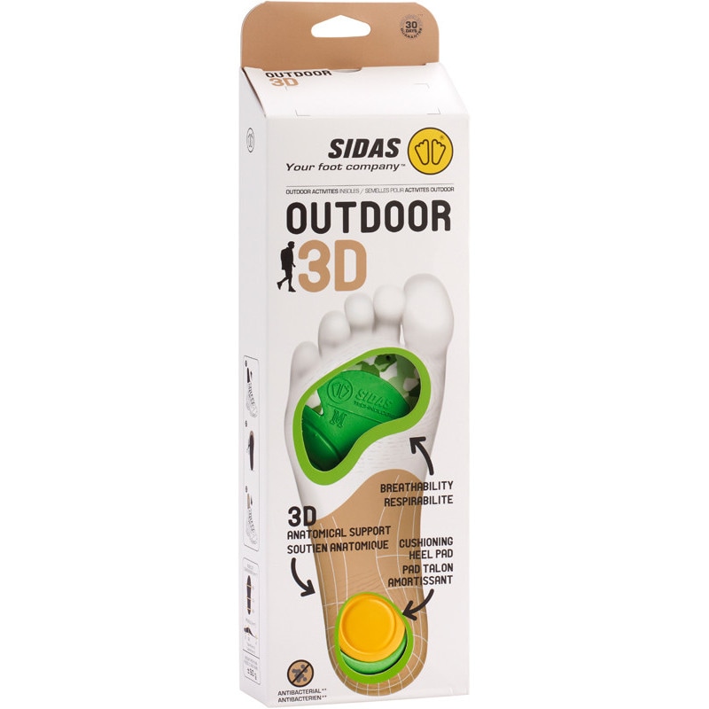 Sidas Outdoor 3D<br>Såler til tursko og fjellstøvler