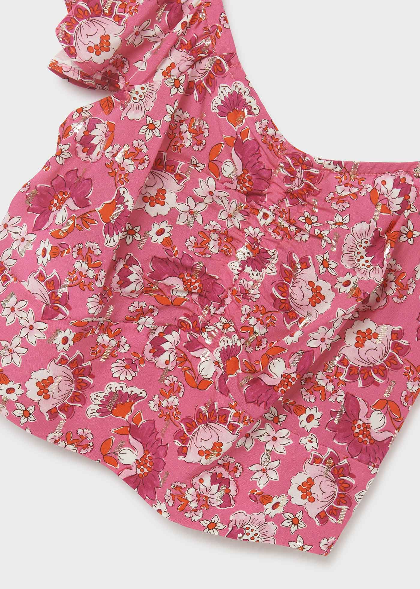 Blusa de viscose estampada para meninas