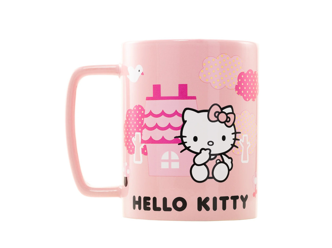 CANECA FELPUDA HELLO KITTY
