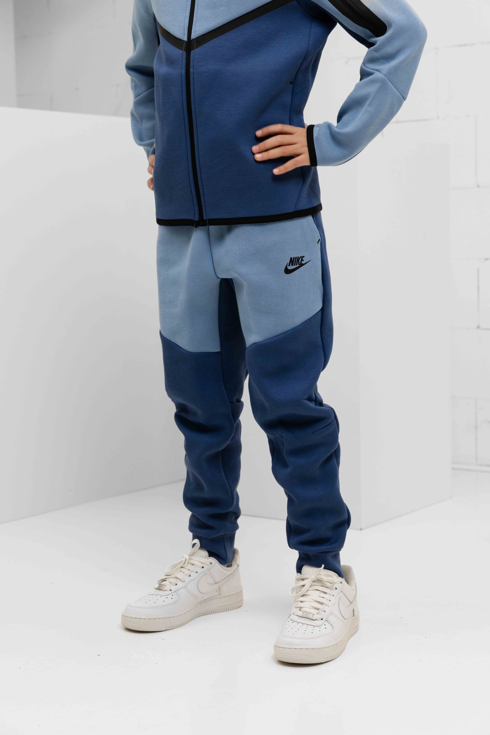 Nike Tech Fleece Trainingspak Kids Lichtblauw/Blauw