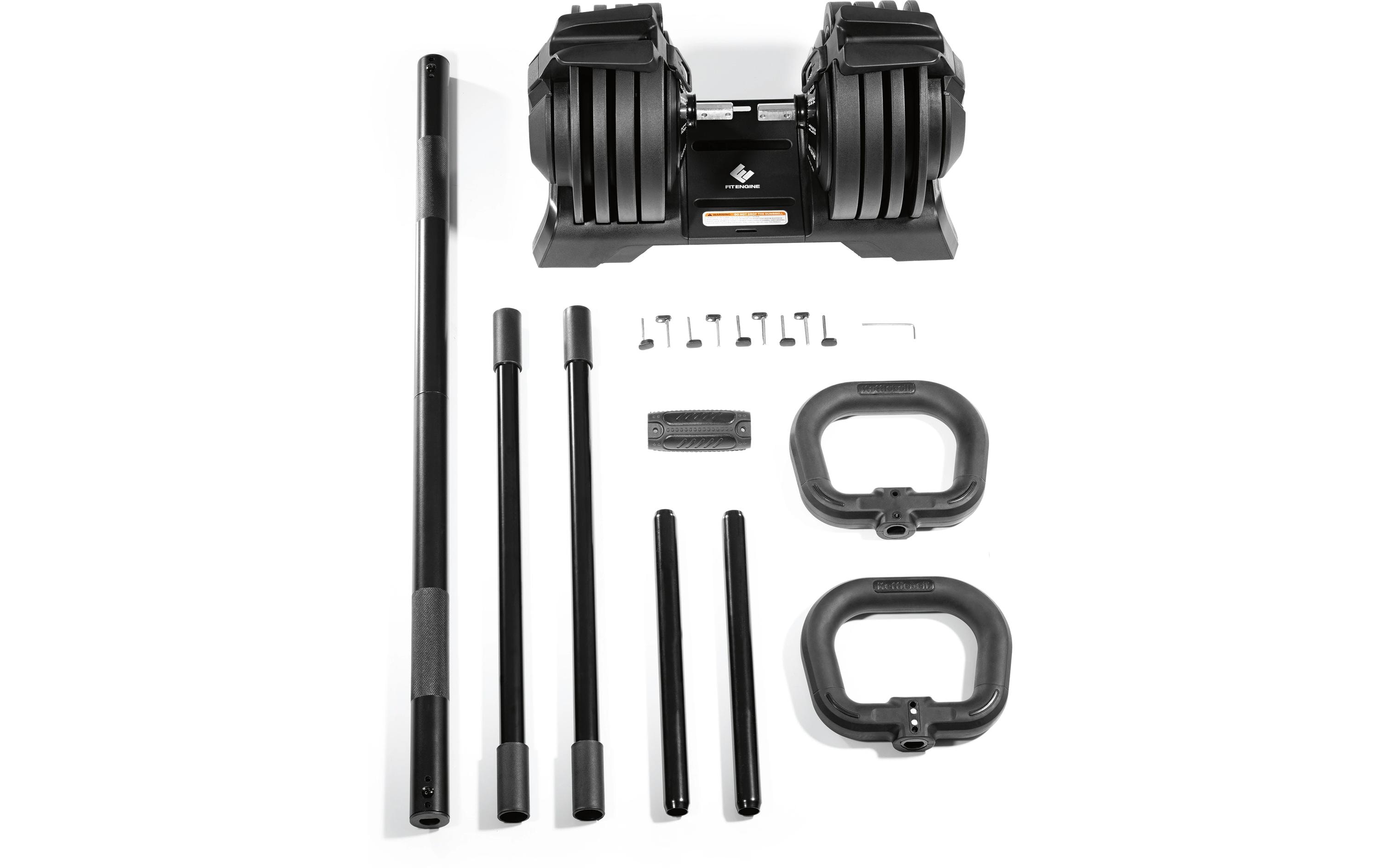 Hanteln verstellbar 3 - 24 kg<br>Kurzhantel oder Langhantel 3 - 24 kg