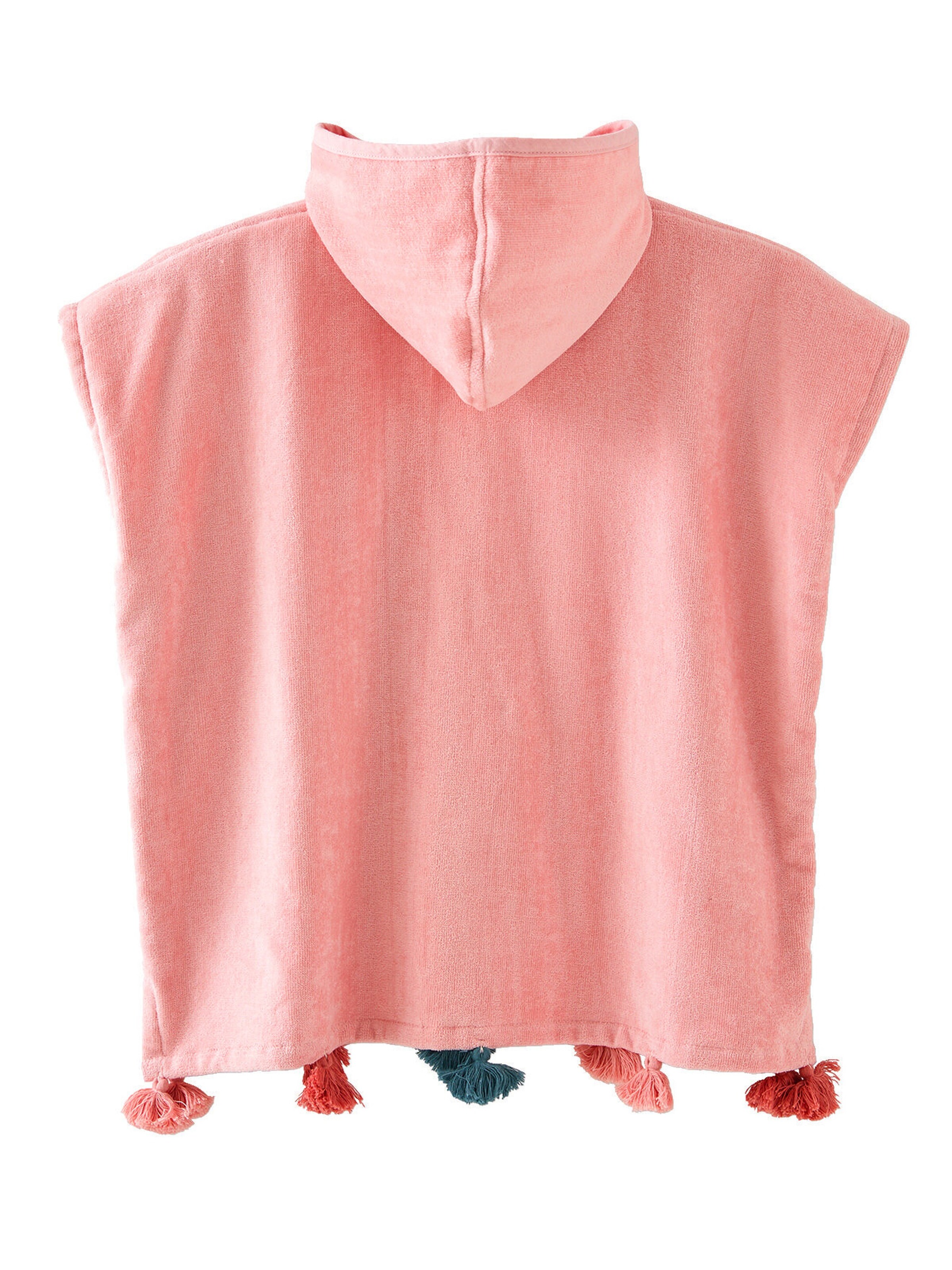 Vertbaudet Mädchen Badeponcho HIPPIE BLUMENMÄDCHEN rosa