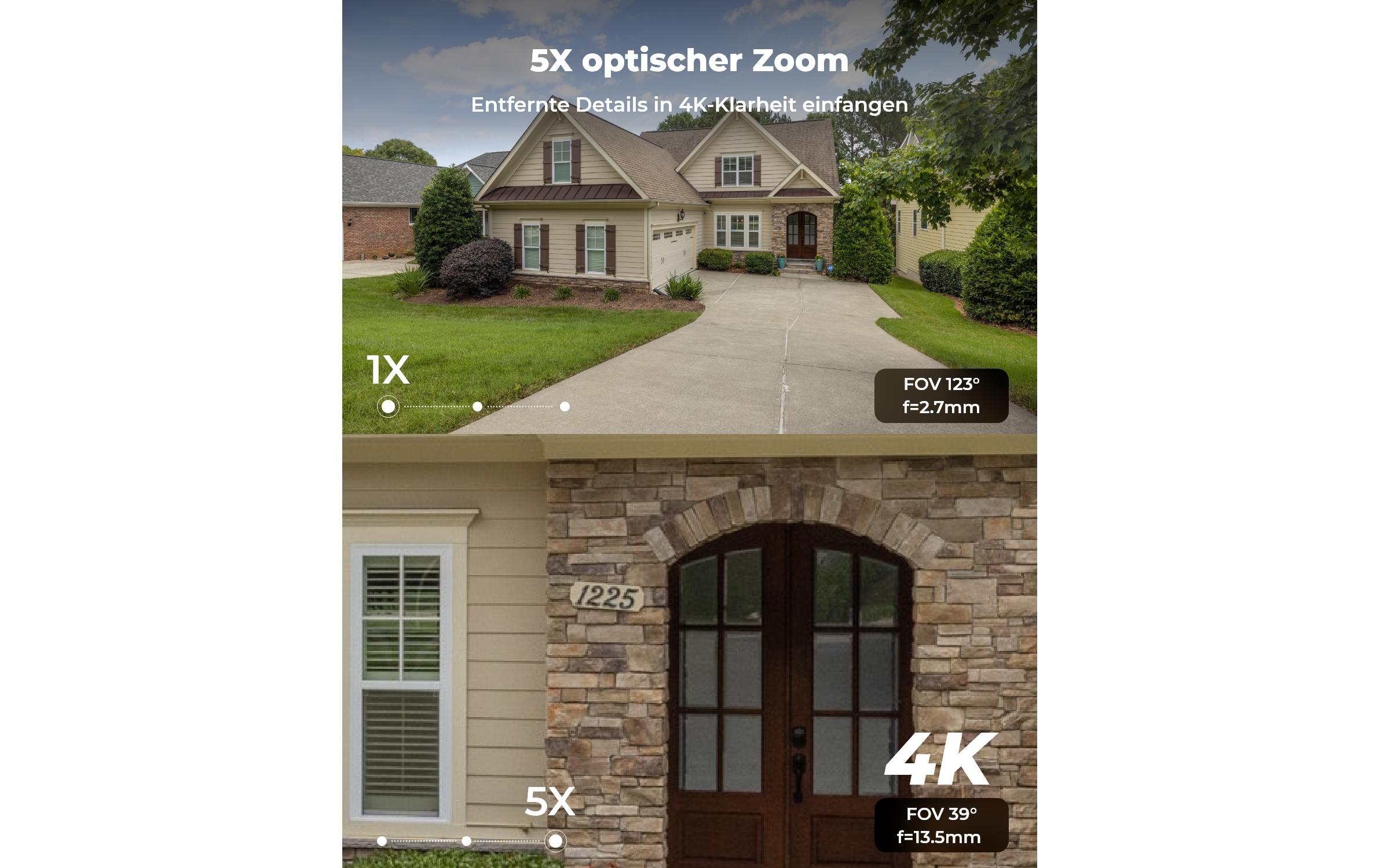 Netzwerkkamera P437 4K / PoE / 5xZoom<br>Atemberaubende 4K-Videos, Tag & Nacht