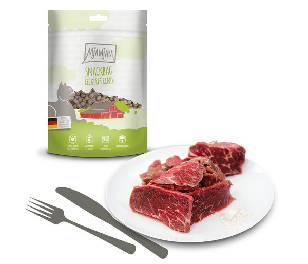 MjAMjAM® Katzensnack Snackbag leckeres Rind,