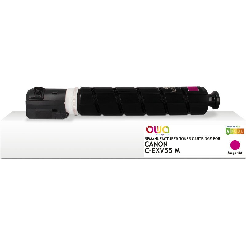 Toner remanufacturé OWA - standard - Magenta - pour CANON C-EXV55M, CANON C-EXV55M