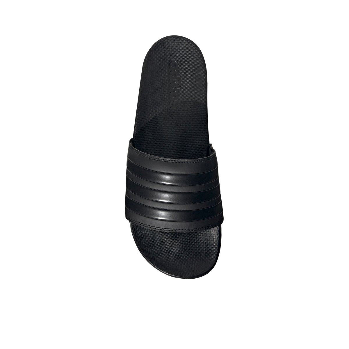 ADIDAS-Adi comform-Sandales athlétiques à glissière - Talon plat - Noir/Noir