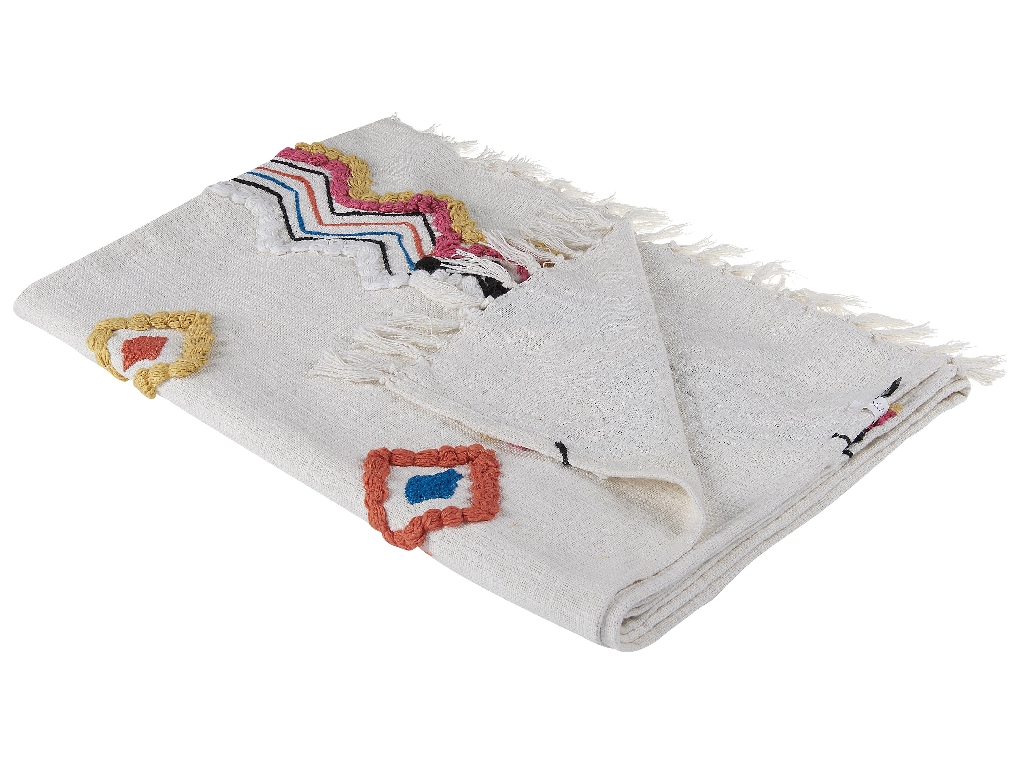 Plaid MORENA Katoen 130 x 180 cm Meerkleurig