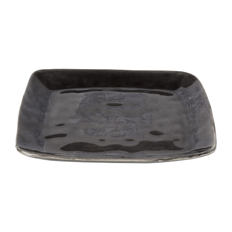 Vierkant bord Toscane - zwart - 25x25 cm