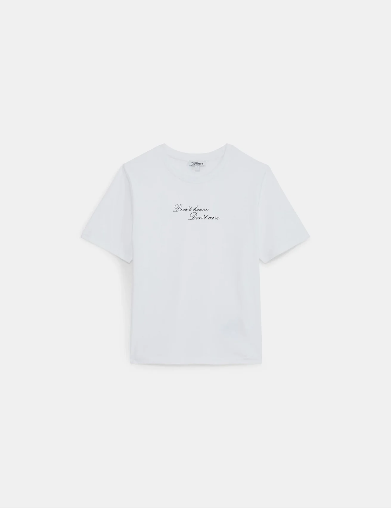 T-shirt à message blanc