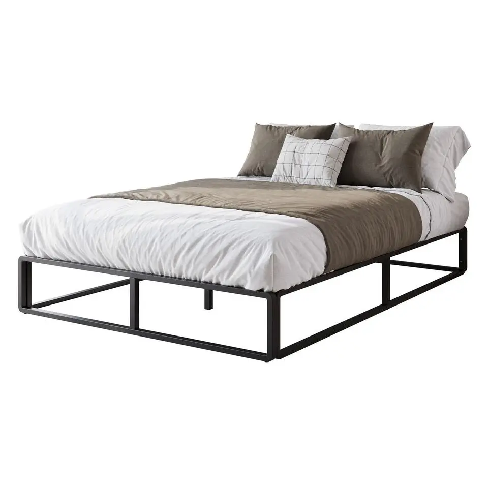 Meubella - Tweepersoonsbed Andrea - Zwart - 140x200 cm