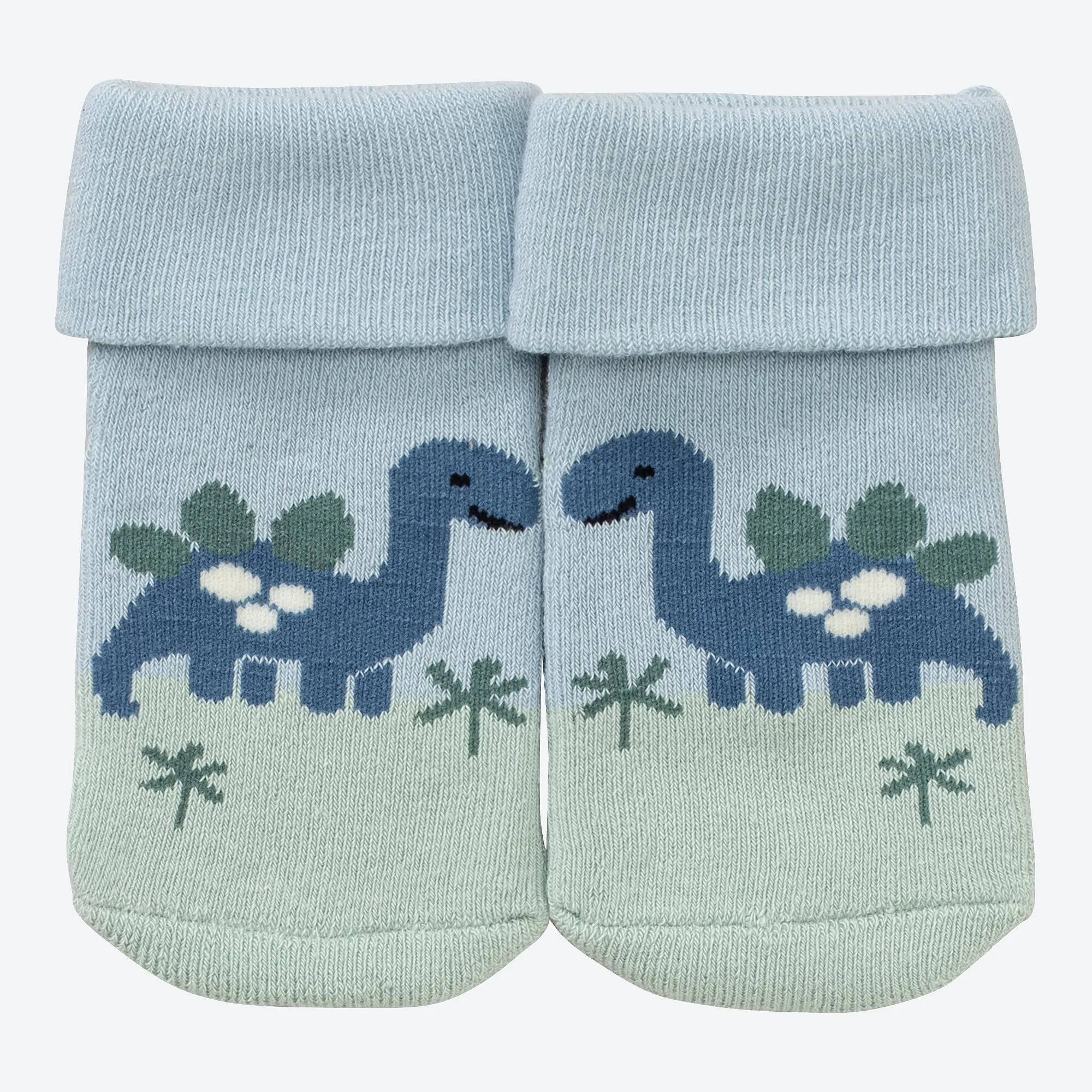Baby-Jungen-Frottee-Socken mit Dino-Design, 3er-Pack