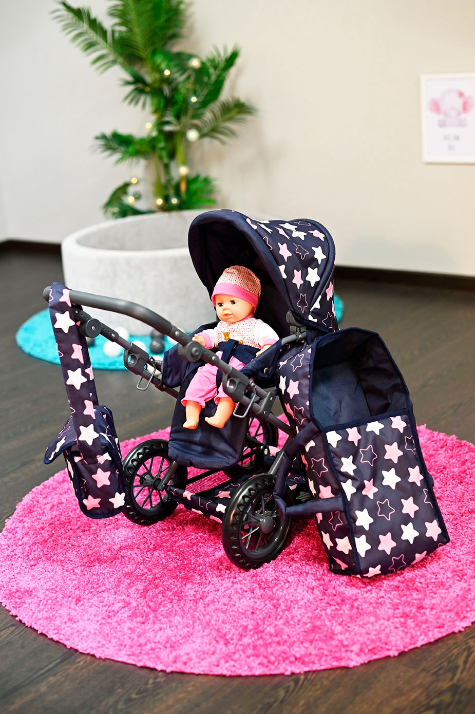 Knorrtoys® Kombi-Puppenwagen »Ruby« mit Wickeltasche