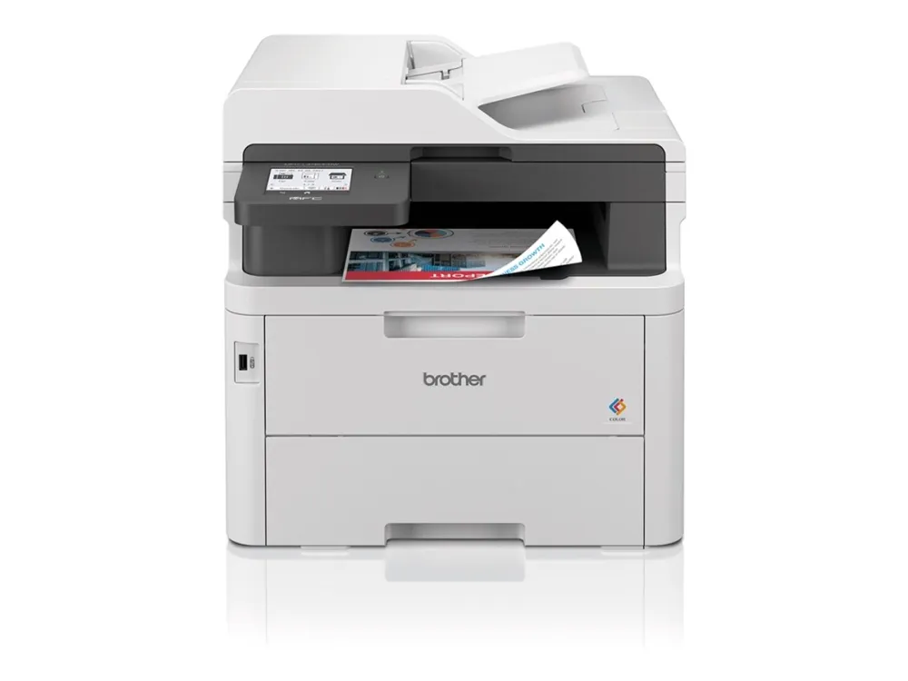 Brother MFC-L3760CDW - Multifunktionsprinter - farve - LED - A4/Legal (medie) - op til 26 spm (kopiering) - op til 26 spm (udskriver) - 250 ark - 33.6 Kbps - USB 2.0, USB vært, Gigabit LAN, Wi-Fi(n)