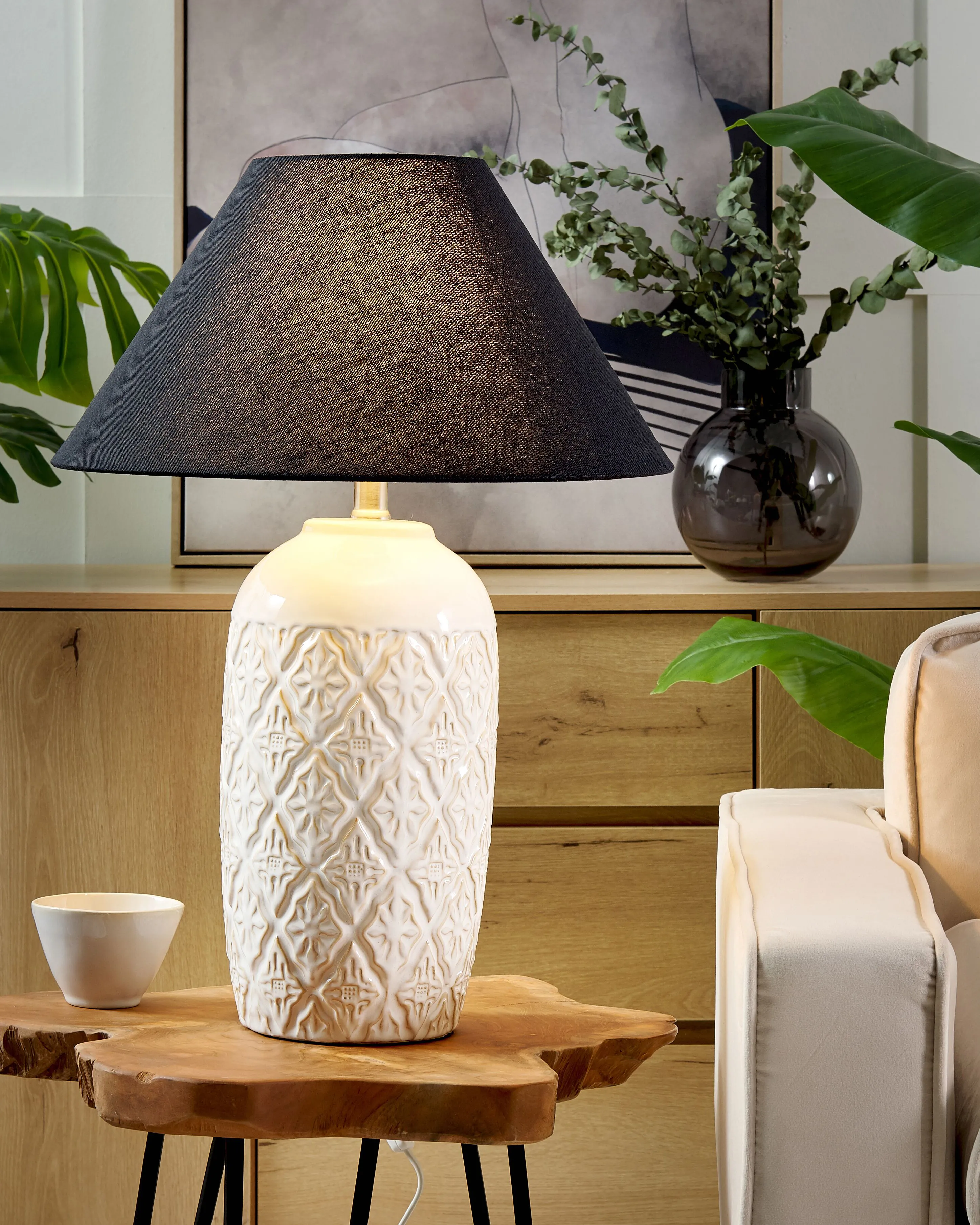 Tafellamp TELIRE Keramiek Beige