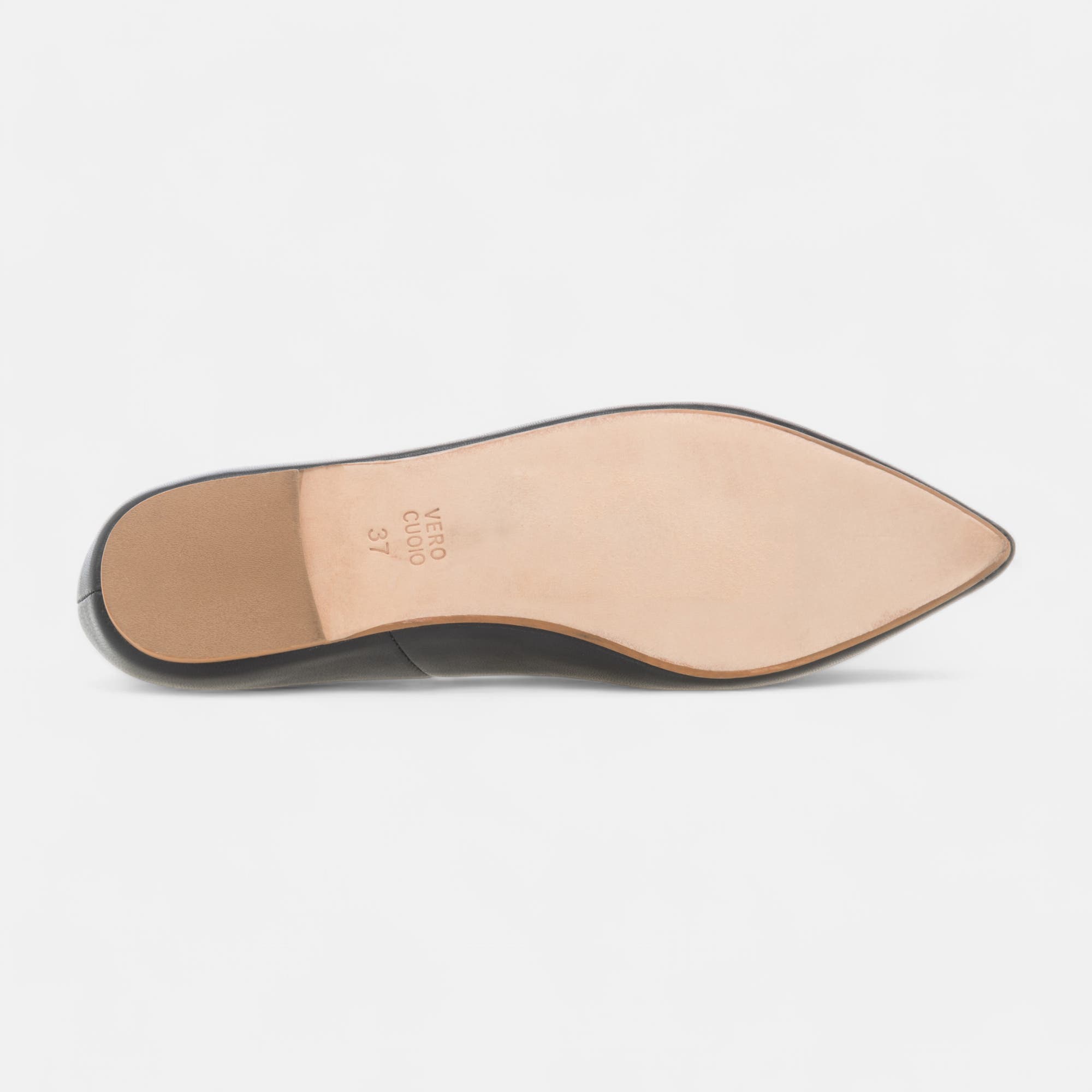Ballerines Femme en cuir noir