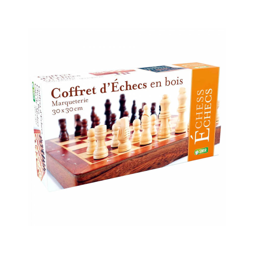 Coffret Echecs Bois Marqueterie