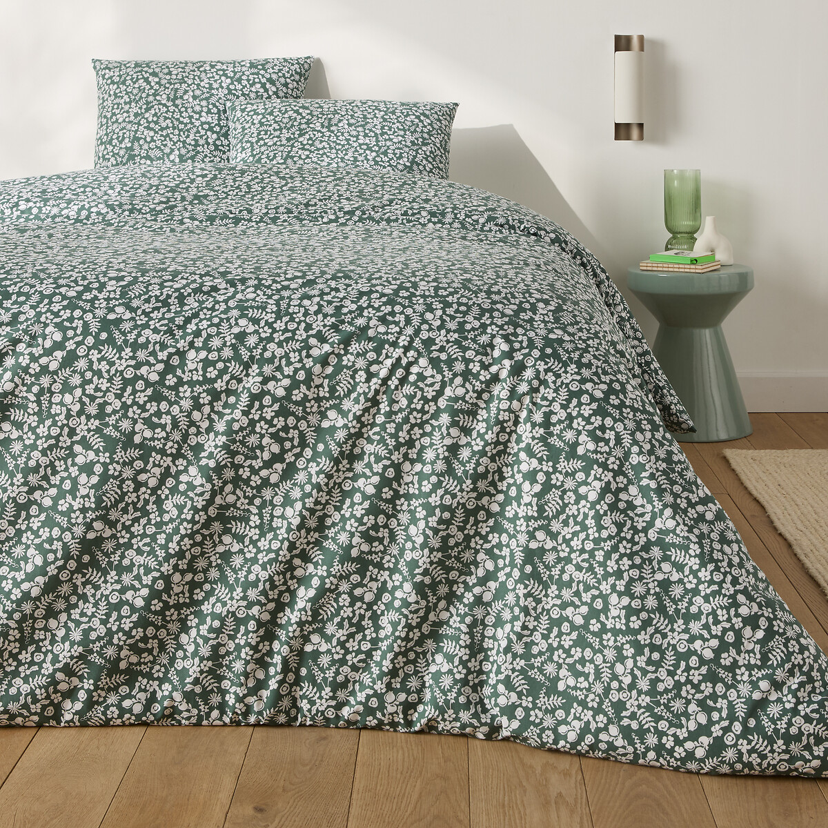 LA REDOUTE INTERIEURS<br>Conjunto de cama em algodão, fronha quadrada, Glynis
