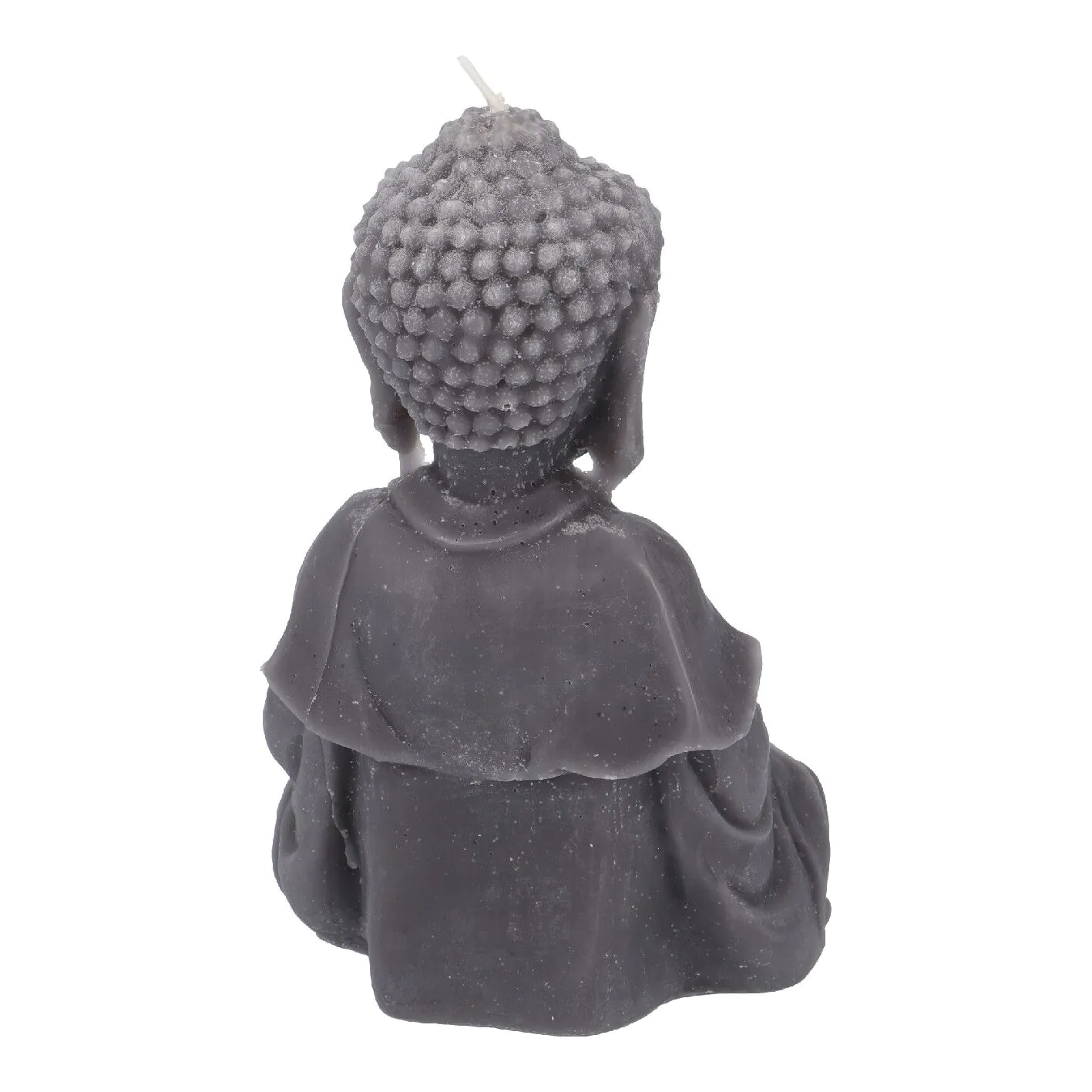 Kerze Buddha, dunkelgrau, 23 cm
