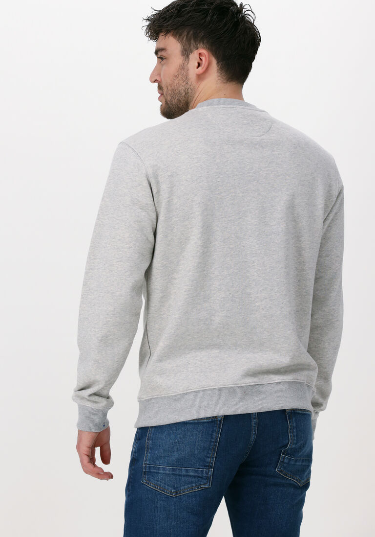 SCOTCH & SODA lichtgrijze scotch & soda trui felpa crewneck sweatshirt