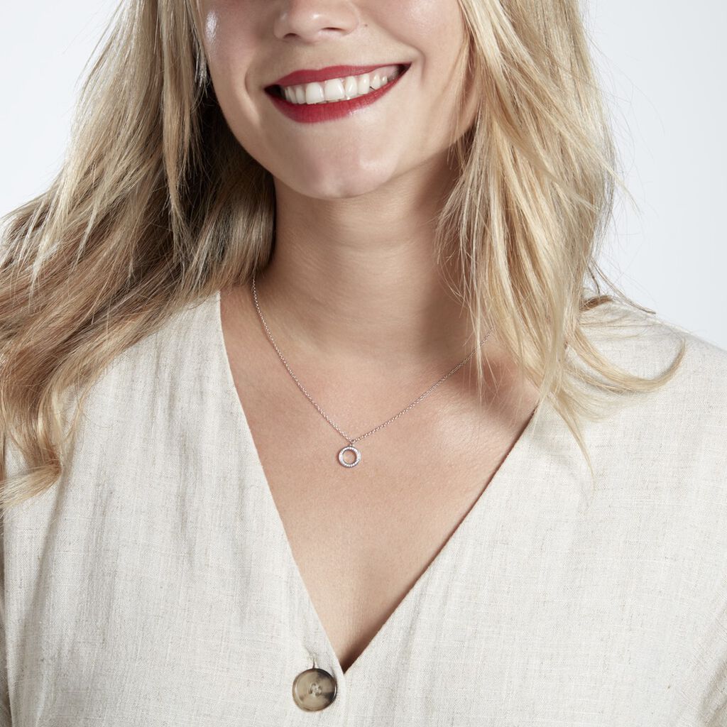 Collier Prisco Argent Oxyde De Zirconium