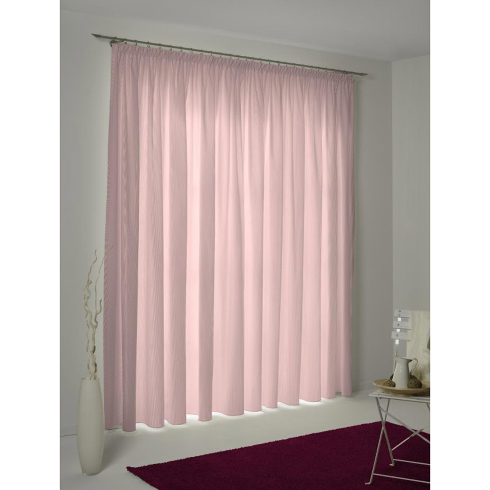 Einzelschal UNI COLLECTION - rosa - mit Kräuselband - 145x145 cm