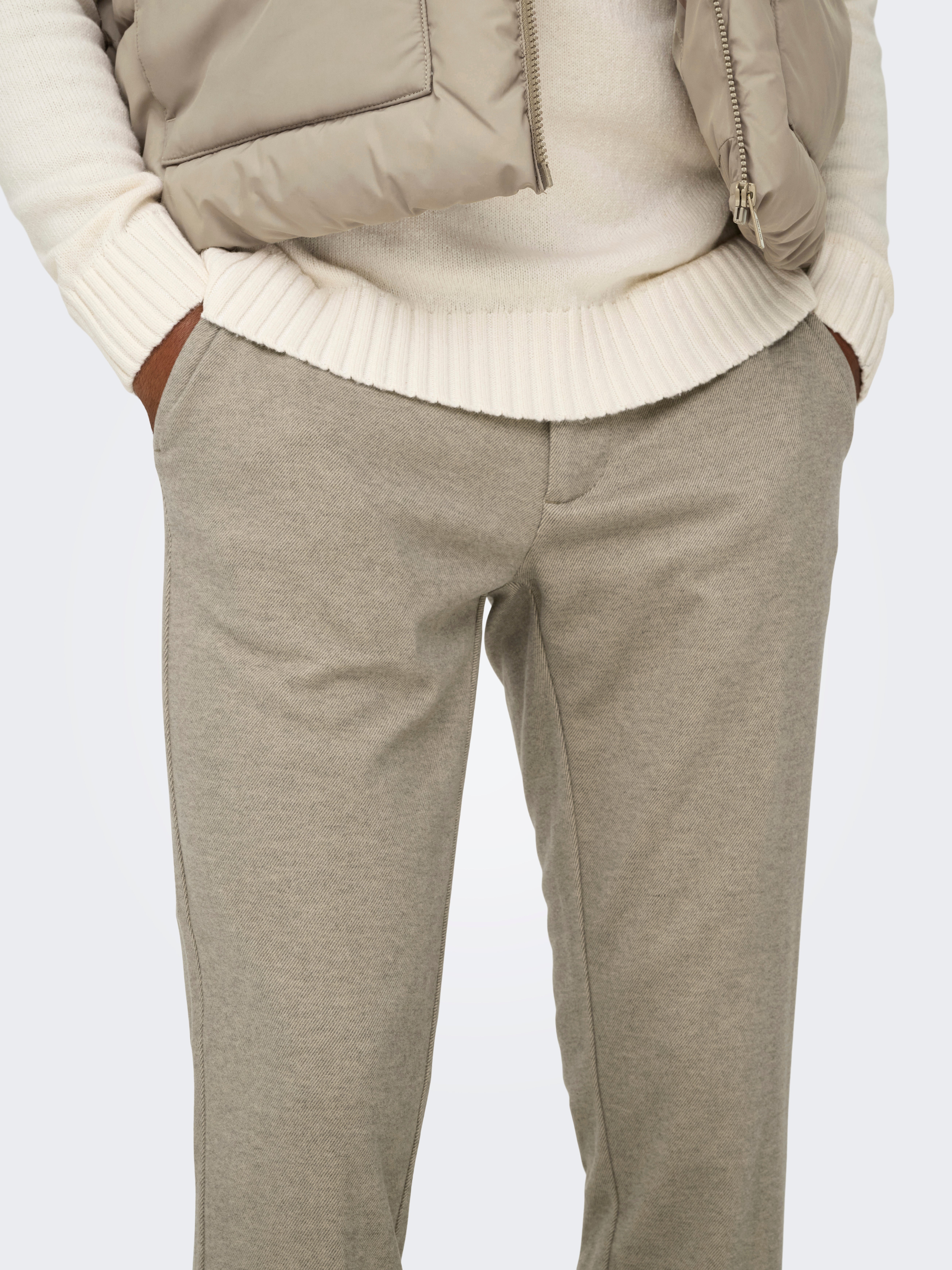ONSMARK Slim Fit Hose Chinchilla