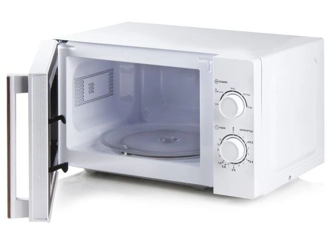 Domo Mikrowelle DO2720 Weiss Freistehende Mikrowelle für schnelles Erwärmen und Zubereiten