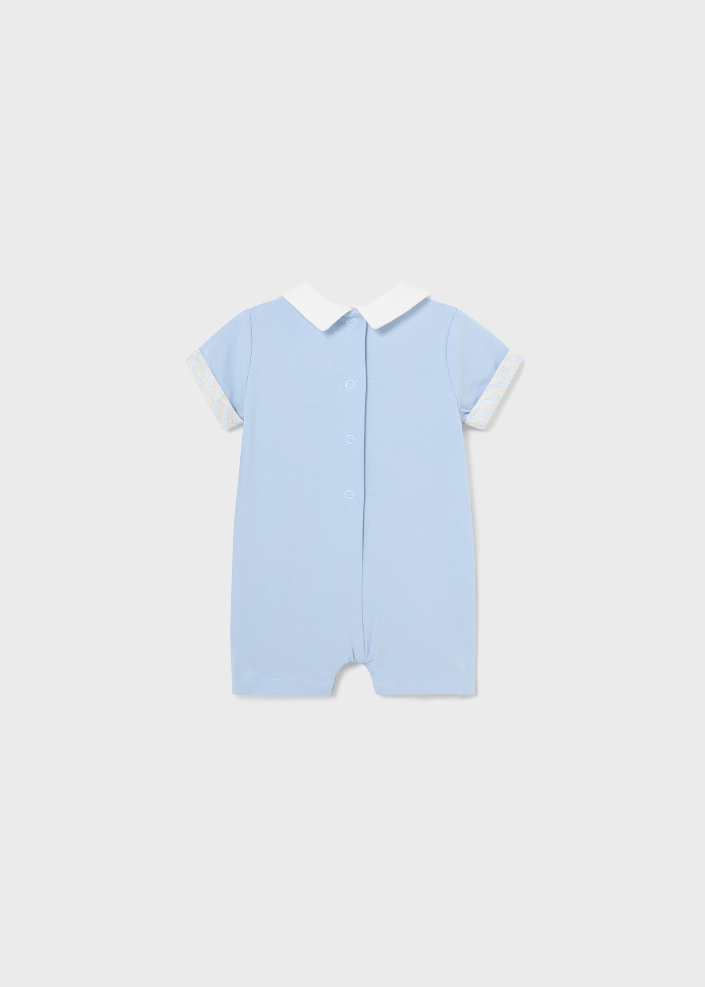 Macacão Better Cotton para recém-nascido, cor Sky