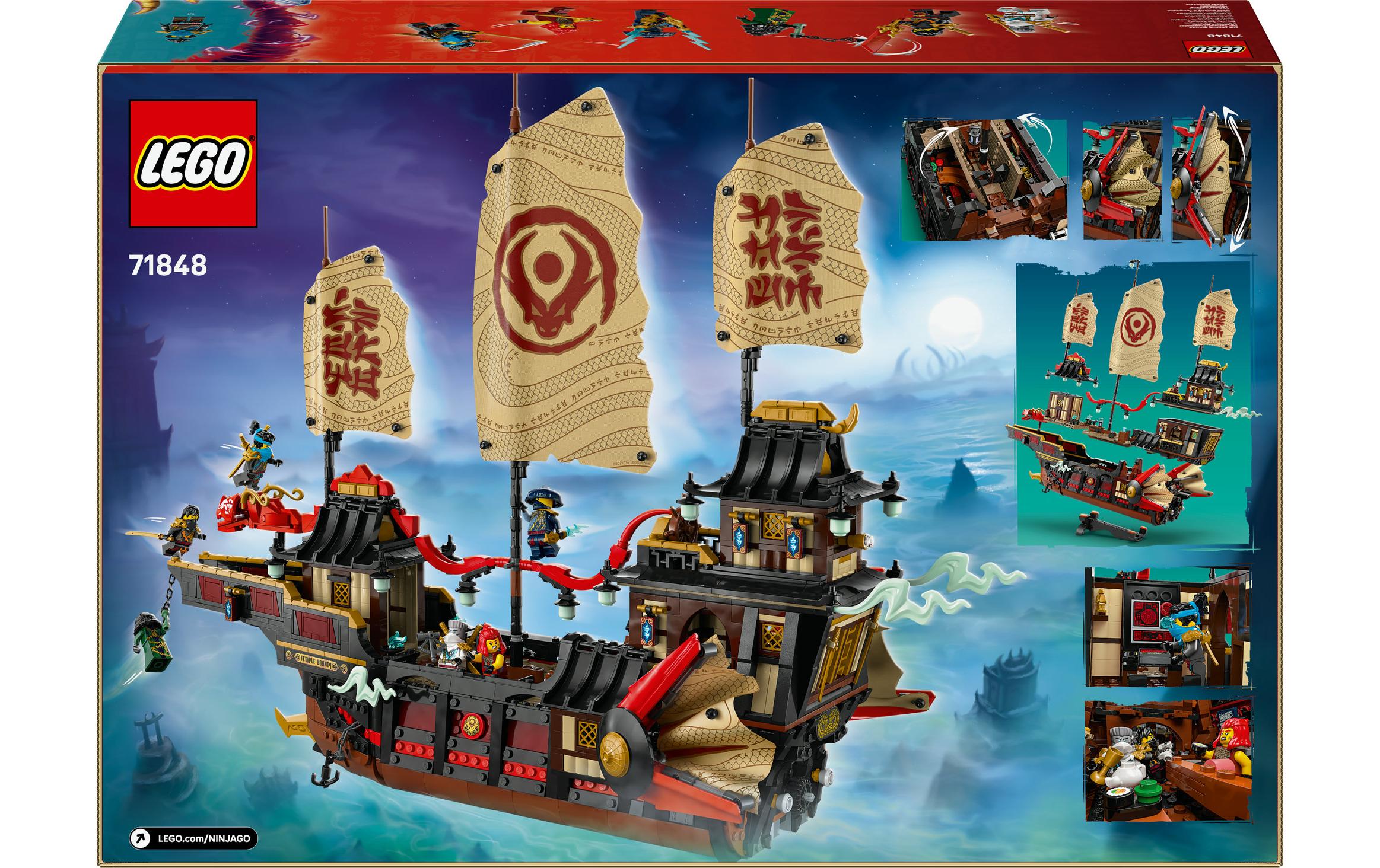 Ninjago Der Tempel-Flugsegler 71848<br>Modell zum Ausstellen und für viele Geschichten