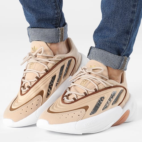 Baskets Femme Ozelio W GY9554 Beige Gold Metallic