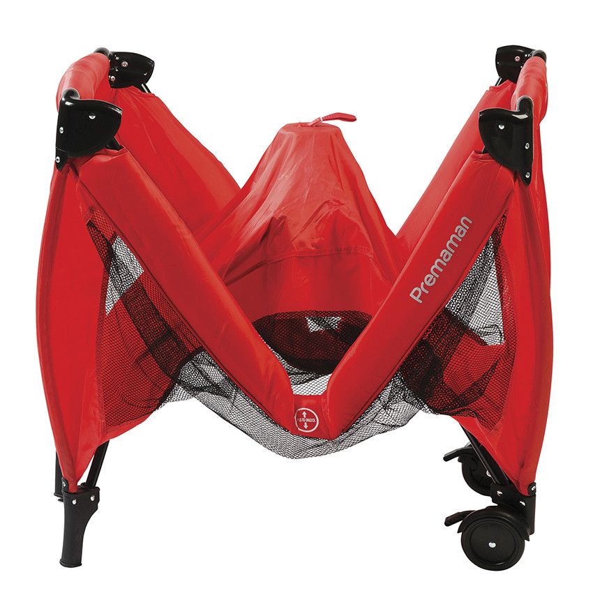 Lit de voyage Top - Rouge - Ecru