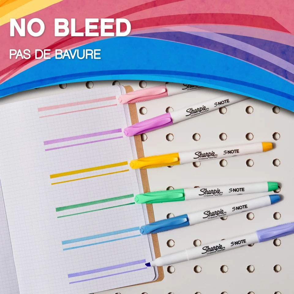 Sharpie - S-Note Alsidig 2-i-1-spids (12 styk)