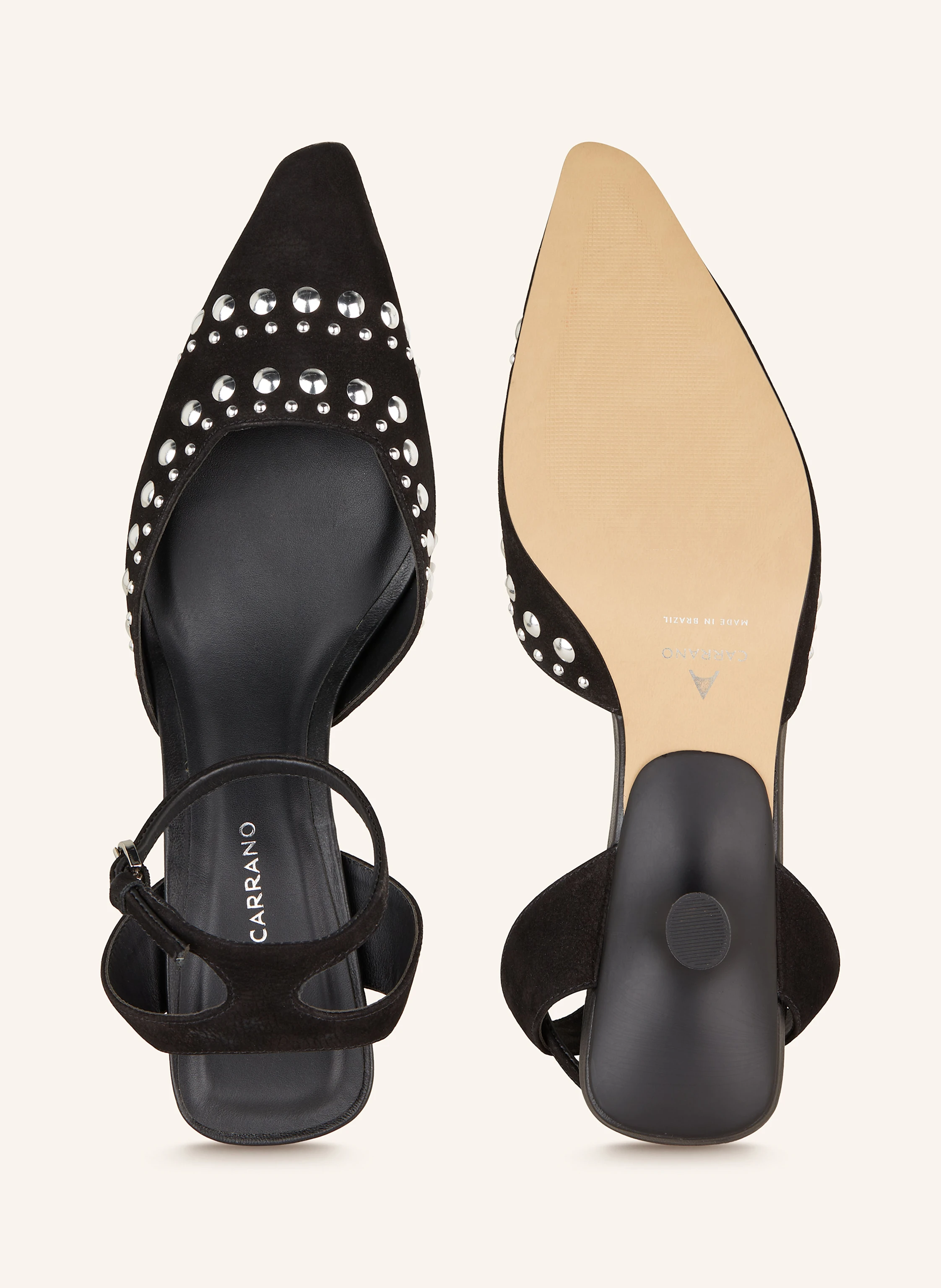 CARRANO Slingpumps mit Nieten