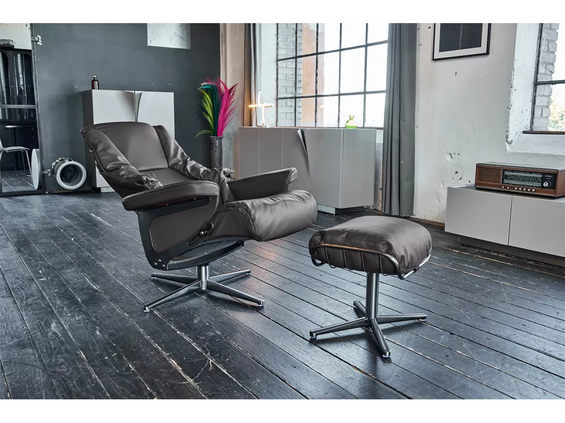 Fauteuil - Gris cuir - MODO