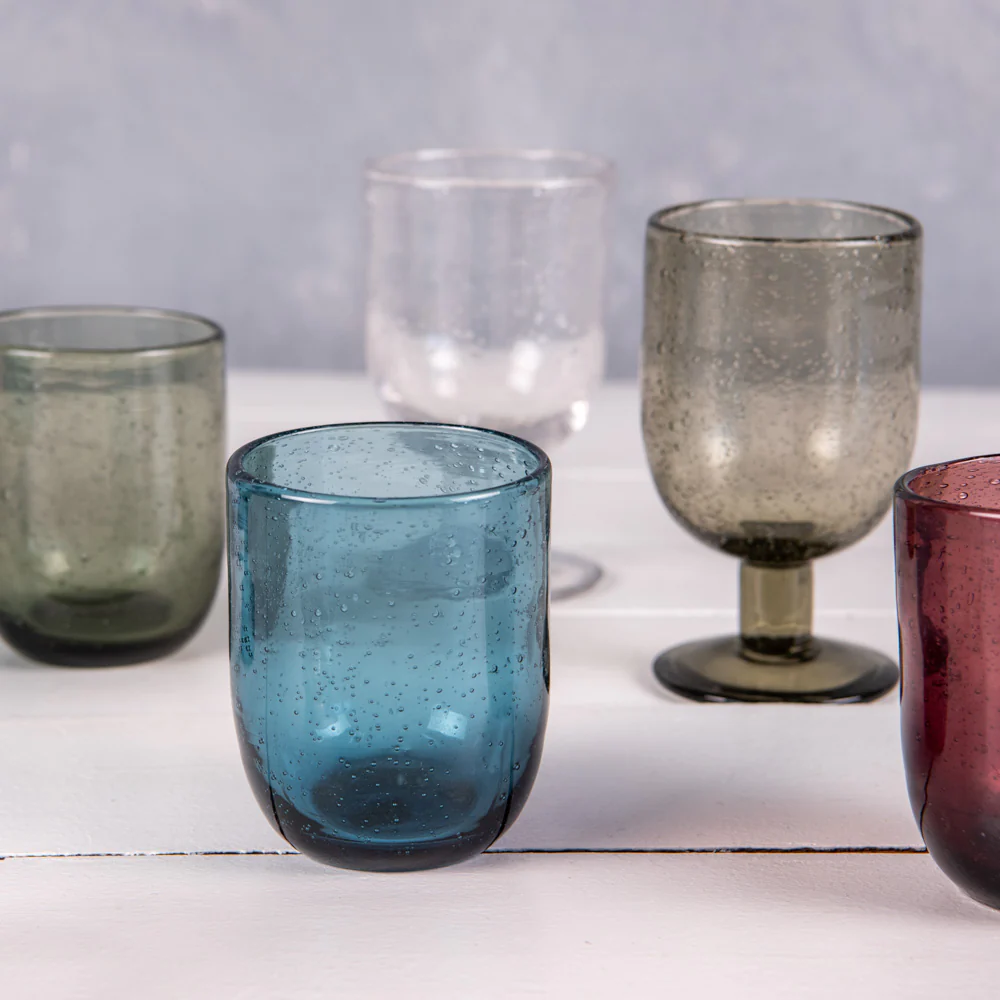 Gobelet 20 cl Luberon bullé bleu (lot de 6) Table passion