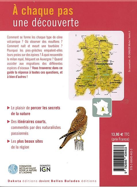EDITIONS DAKOTA - BALADES NATURE VOLCANS D AUVERGNE
