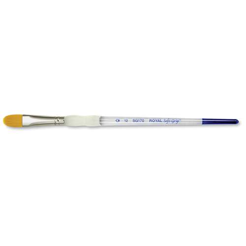 Royal & Langnickel Soft-Grip Gold-Taklon Pinsel, Katzenzunge, Serie SG170