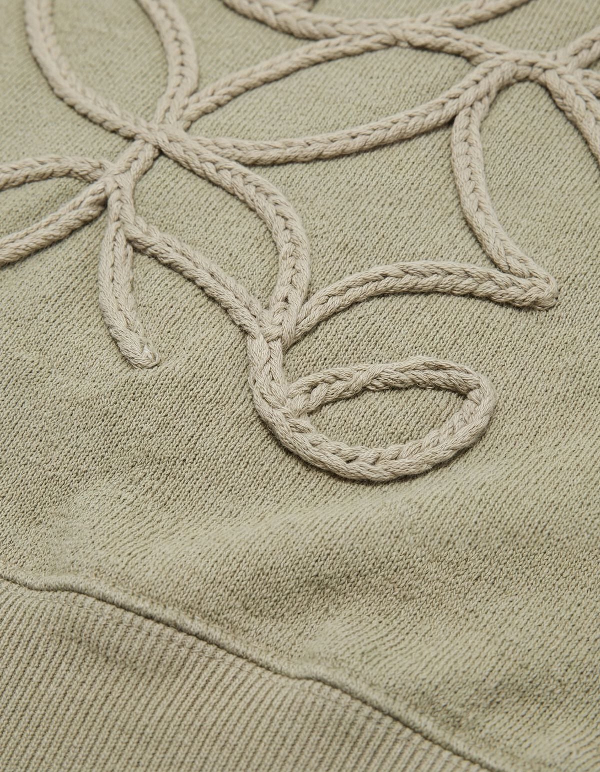 Embroidery Sweater Lichtgroen
