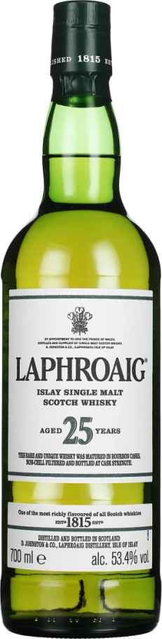LAPHROAIG 25 YEARS SINGLE MALT 2022 RELEASE 70CL