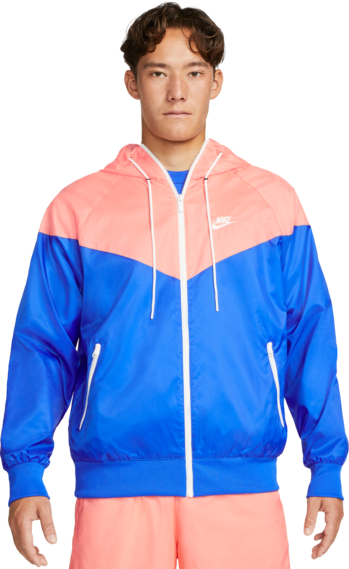 Nike Woven Windrunner Kapuzenjacke Tall Blau F403
