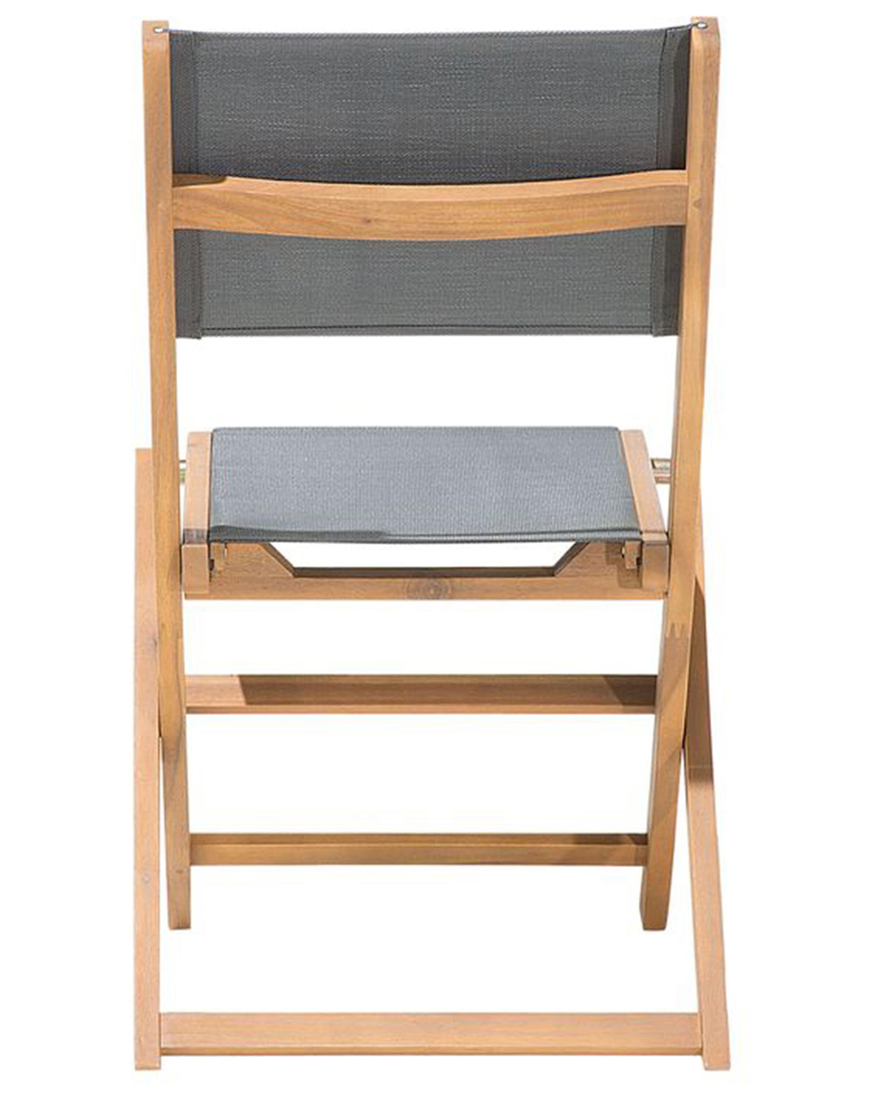 Set van 2 tuinstoelen CESANA Acaciahout Lichtbruin