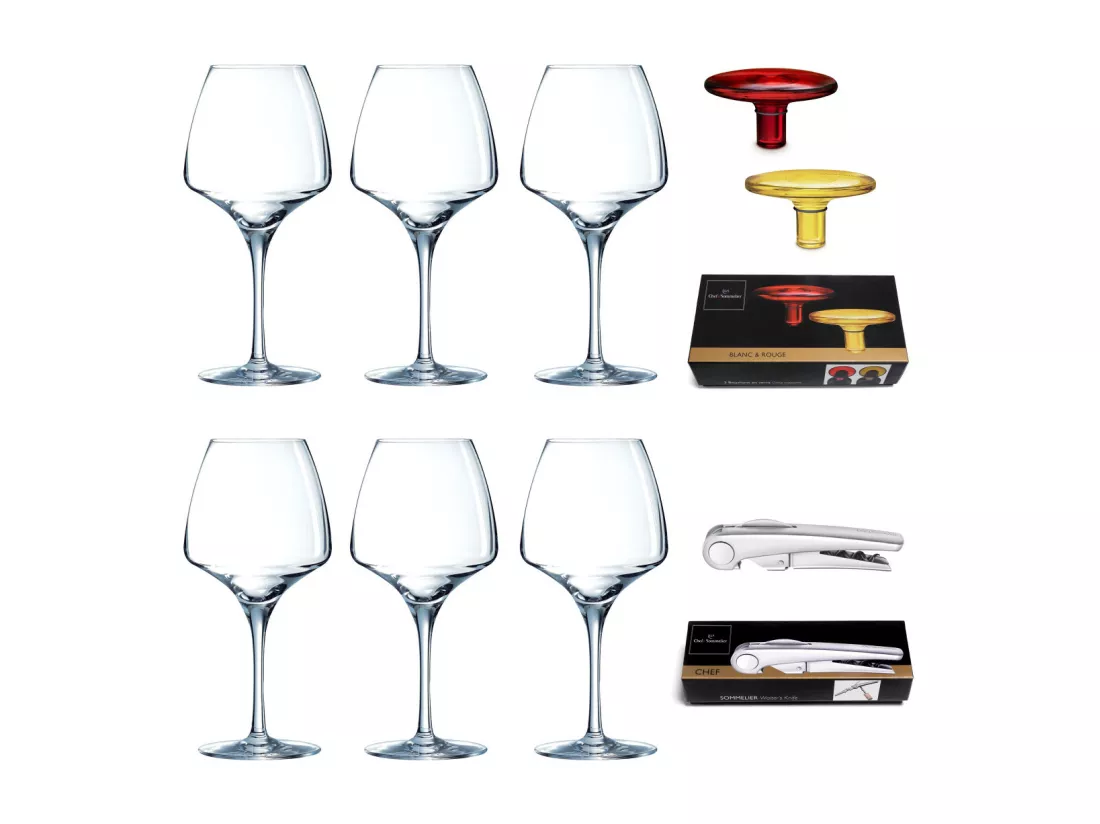 Open-Up - Coffret dégustation verres & accessoires