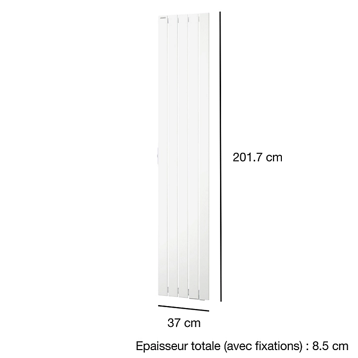 Radiateur électrique Acova Lina vertical blanc 1000W