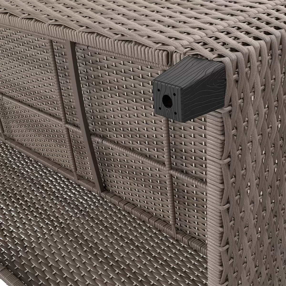 Beldano Loungegarnitur Porto new 5-teilig links braun,grau