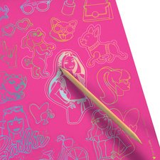 Creativ Sticker à gratter SCRATCHING STICKER Barbie