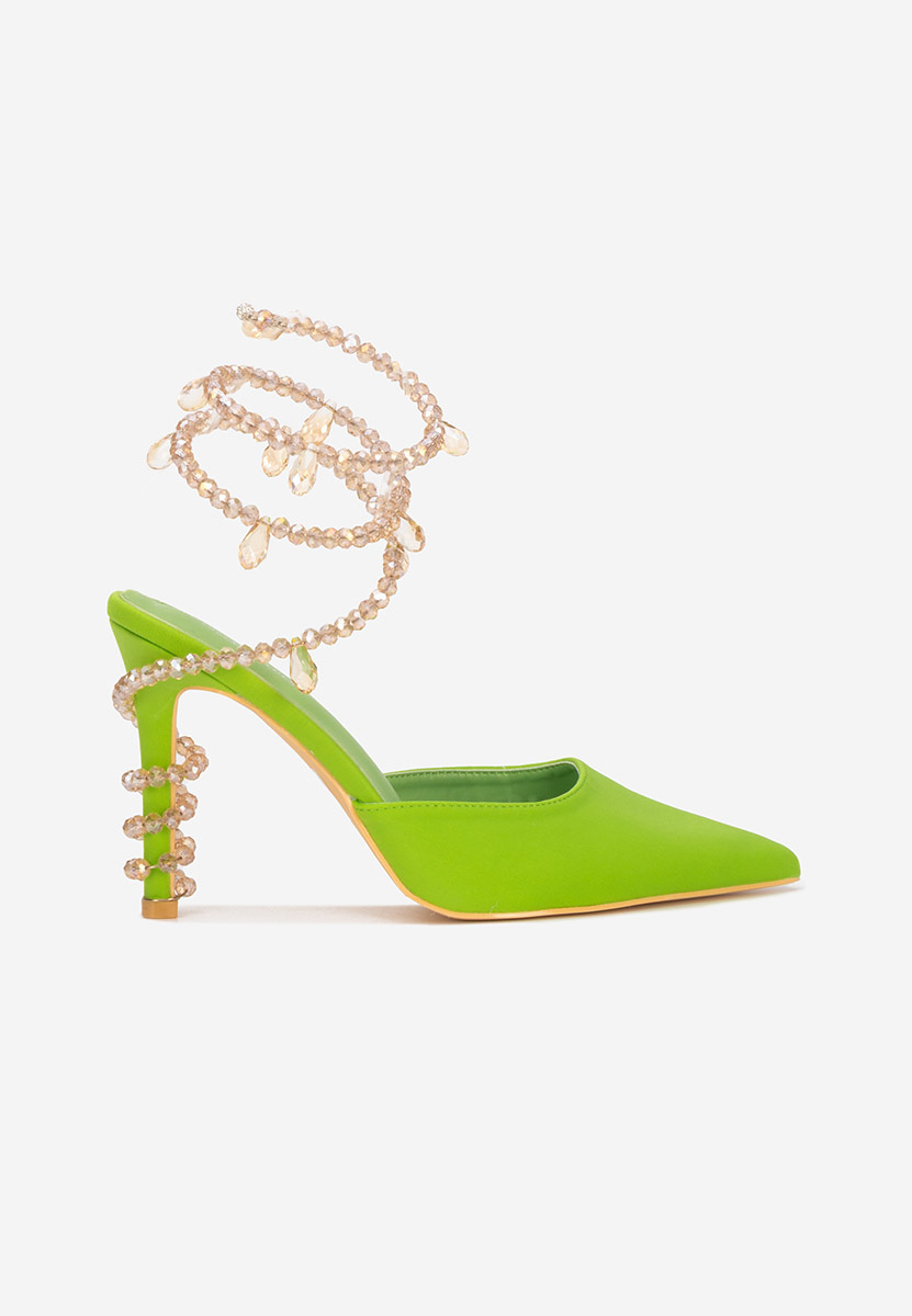 Chaussures à talon aiguille verts Madison