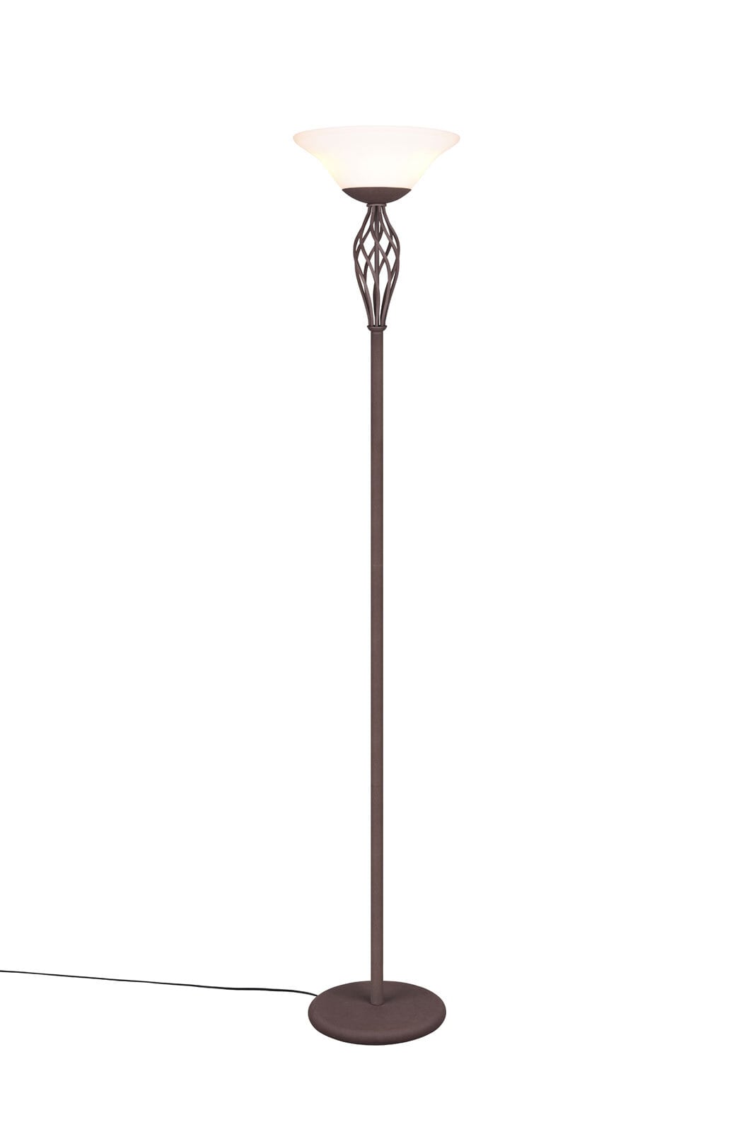 Rustica Stehleuchte braun, mehrfarbig, 401000224, D/H: 33,5/180 cm, Metall
